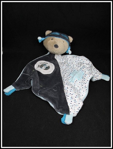 Doudou ours sauthon aviateur - ours,