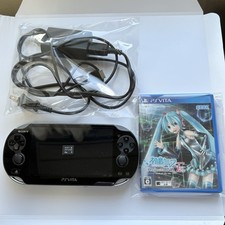 Sony PlayStation Vita PS VITA 3G/Wi-Fi PCH-1100 OLED Console Black+ charger