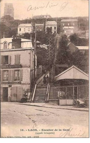 Laon escalier la gare - de,