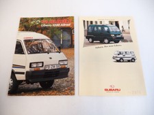 Subaru Libero Car 2x Brochure Technical Specifications Equipment 1989/93