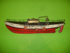 ERNST PLANCK LIVE STEAM WOODEN BOAT BOAT WITH METAL KEEL 45CM