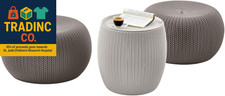 Urban Knit Pouf Ottoman Set of