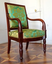 Fauteuil royal - époque XIXe - estampillé Jacob au Chateau d'Eu