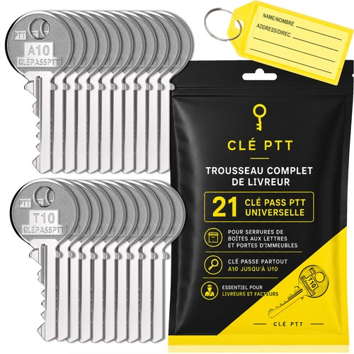 Trousseau complet livreur - trousseau, 21