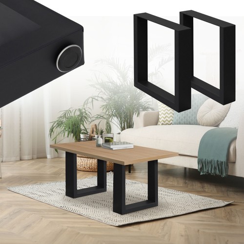 Set pied table acier - pied, de