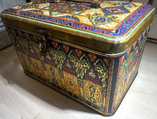 Boîte en fer ancienne Coffret Hollandais avec fermoir