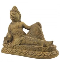 Reclining Stone Buddha Statue 40cm