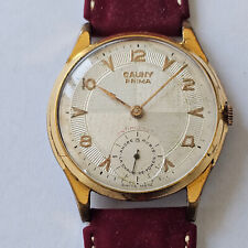 CAUNY-PRIMA-JUMBO-MANUAL-GAUGE UT 498-PLATED-SIGNED-OVERSIZE-42.6MM-RARE