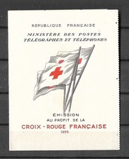 CARNET CROIX ROUGE 1955 NEUF** TB