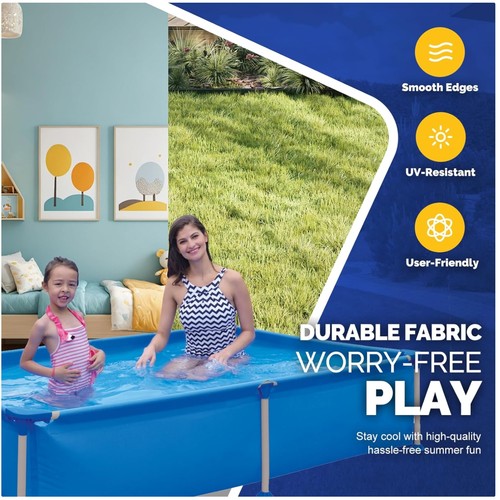 Large above ground swimming - above,