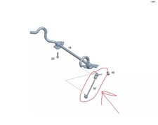 Genuine Mercedes-Benz Torsion Bar Linkage 205-323-09-17