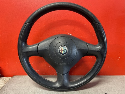 Volant cuir noir alfa romeo - cuir,