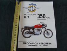 MOTORCYCLE ADVERTISING MV AGUSTA 350 GT TWIN CYLINDER