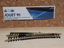 FLEISCHMANN HO 6044L. AIGUILLAGE MANUEL DROIT A GAUCHE EN LAITON