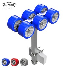 6 fois Rouleaux chariot de