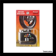 Antivol Bloc Disque Alarme 110 DB pour Moto Scooter Quad Vélo électrique VTT 