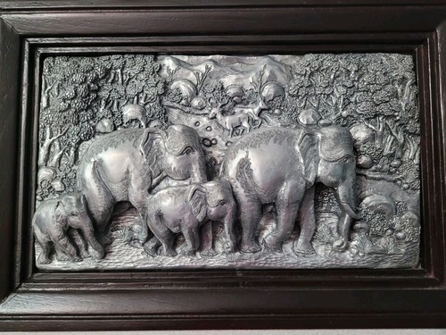 Tableau elephant relief - tableau,