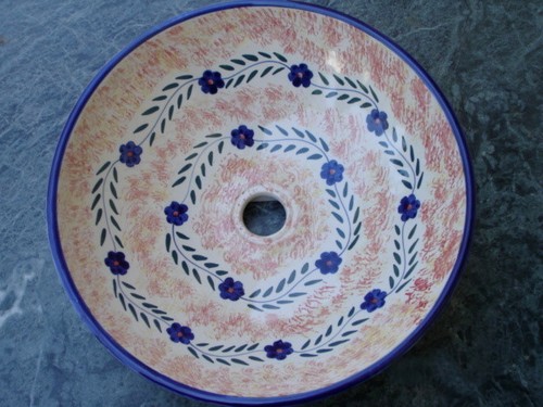 Blue clover hand painted - blue,