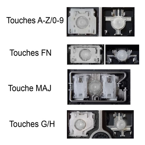 Touche clavier français - de,