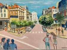 Belle peinture Huile Carton