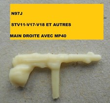 COPIES RESINE POUR FIGURINES STARLUX ALLEMANDS V11-V17-V18 MAIN AVEC MP40