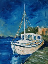 Tableau original voilier art