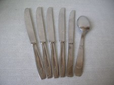 Lot de 6 anciens couverts matelot marin avec ancre de la Marine Nationale