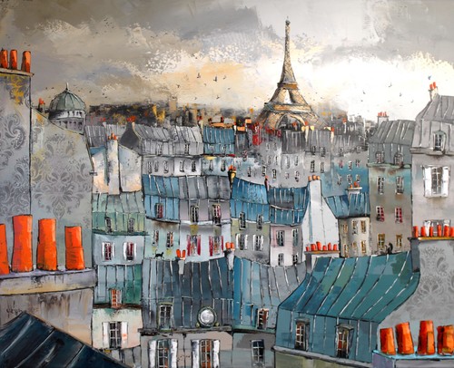 Paris 100x81cm artiste - paris,