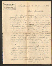 CHATELLERAULT (86) CABINET MEDICAL / ORTHOPEDISTE "SEURRE & AUBRY" en 1949