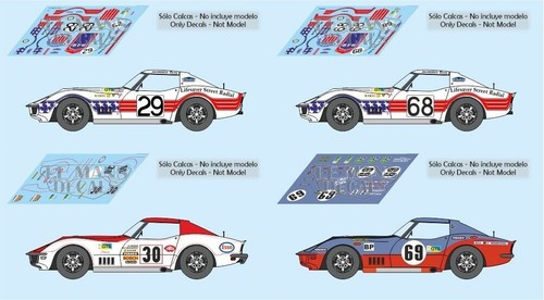 Décals corvette mans - décals,