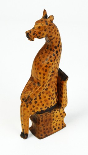 Sculpture bois animal savane - sculpture,