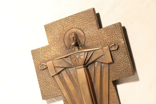 Jésus bronze art déco - jésus,