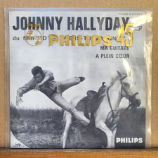 D -Johnny Hallyday  Ma Guitare  45T Jukebox Complet Encart ORIGINAL 1963