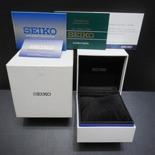 SEIKO Watch Premier White Presentation Box Only With Outer Box Pillow and Manual