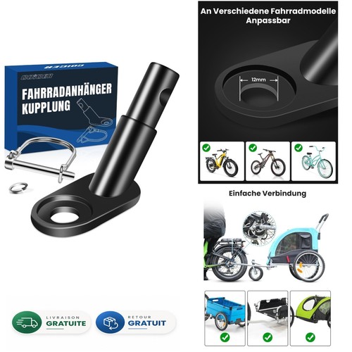 Attache remorque vélo - attache,