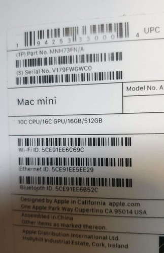 Apple mac mini 512 - apple, go