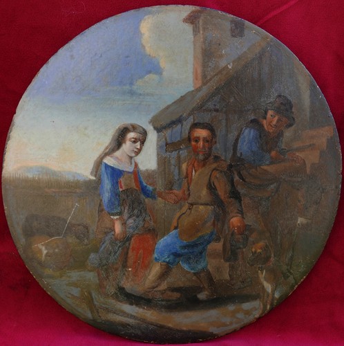 Scène genre paysanne - scène, de