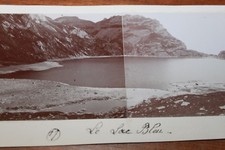 Antique Photograph 1899 Le Lac Bleu Hautes Pyrénées Bigorre Lesponne Panorama