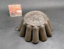 Antique Beautiful Iron Flank Mold Cake Pastry Kitchen Old Cake Mold Kitchen 