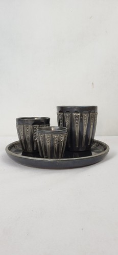 Pots plateau art déco - pots,