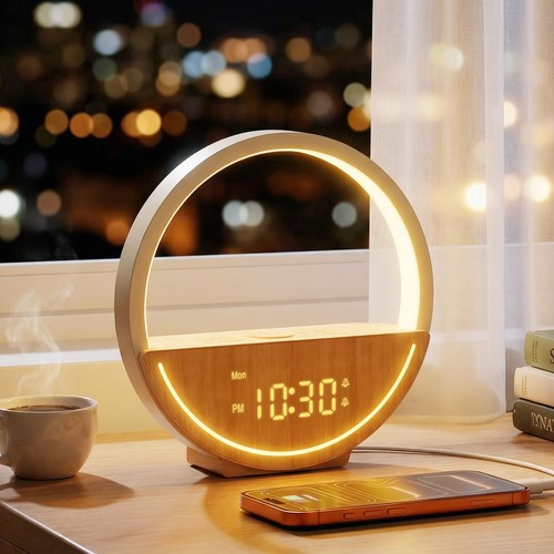 Lampe chevet réveil - chevet, et