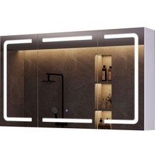 Armoire de toilette LED avec