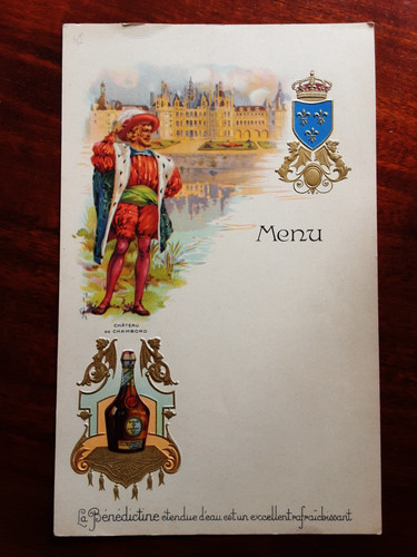 Ancien menu publicitaire