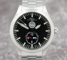 Ball Aviator Dual Time Automatic GM2086C Black Dial Swiss Made Mens Watch