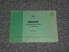 Mercedes Benz Unimog 406 & 426 Cab Original Factory Parts Catalog Manual Book