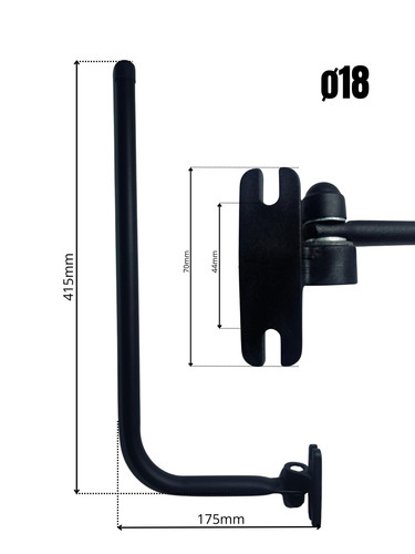 Support miroir bras - de,