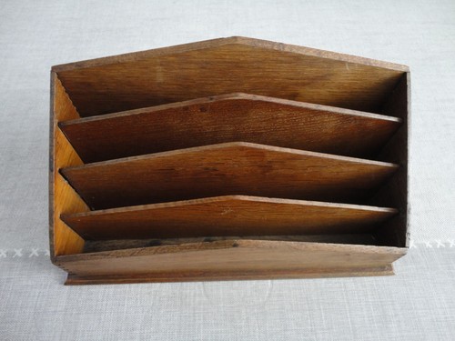 Ancien porte courrier bois - en, bois/