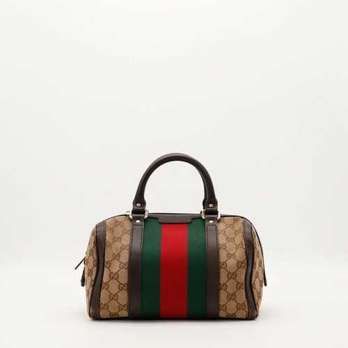 Sac main gucci boston toile - main,