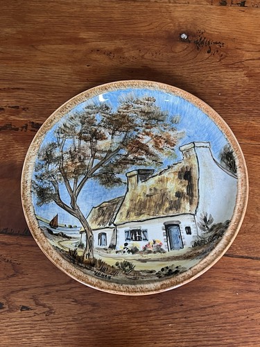 Assiette signé youen - assiette,
