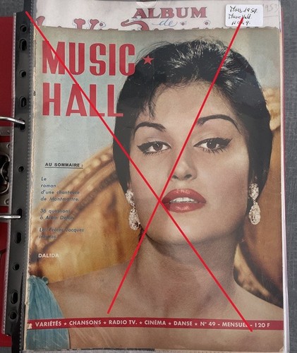 Dalida lot articles de - :,